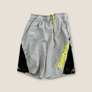 Reebok Athletic Shorts Gray Combo Small